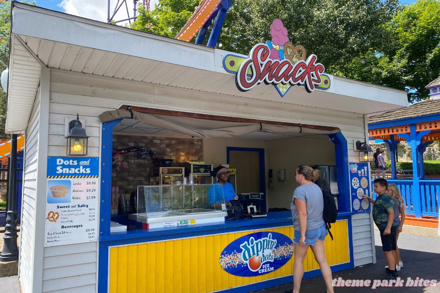 snacks stand lake compounce menu and prices