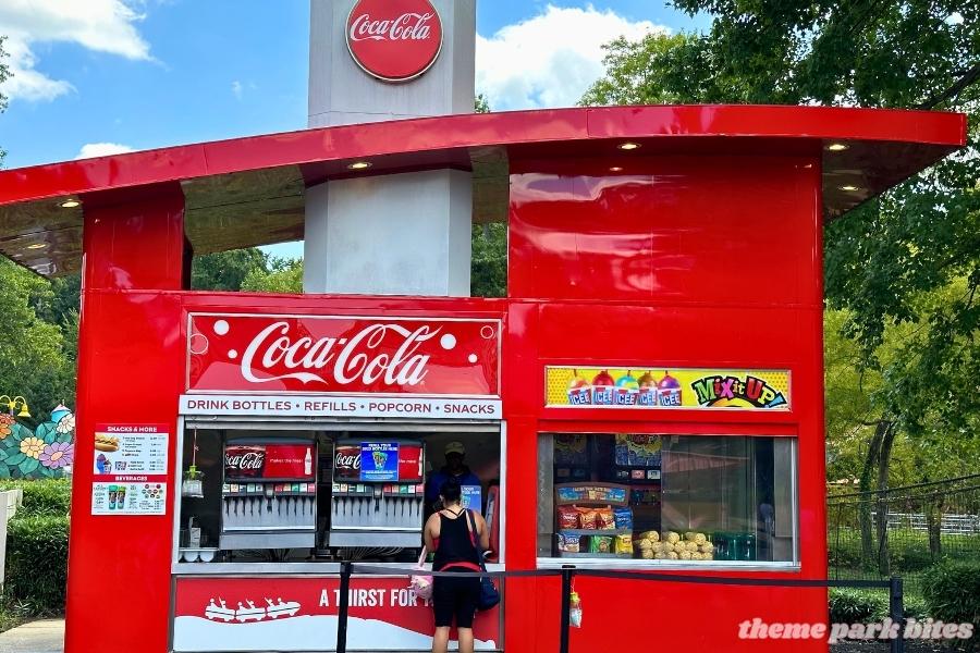 coca cola kiosk six flags america