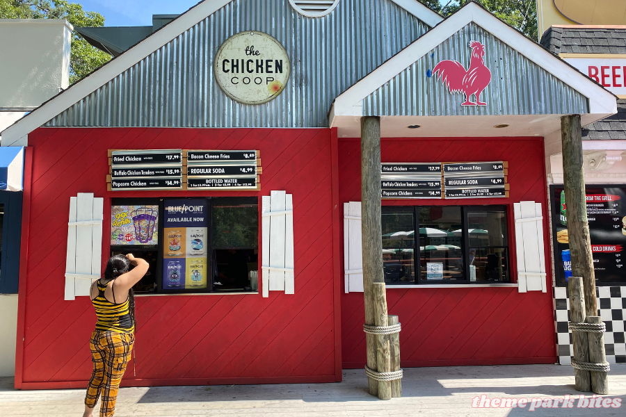 the chicken coop splish splash food menu and prices