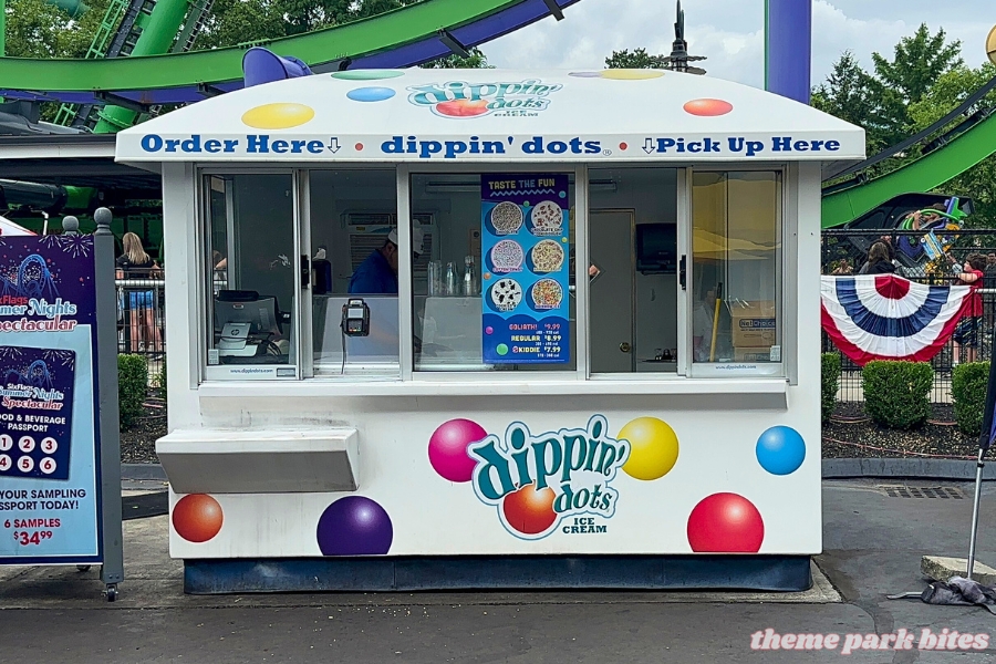 dippin dots six flags new england food prices