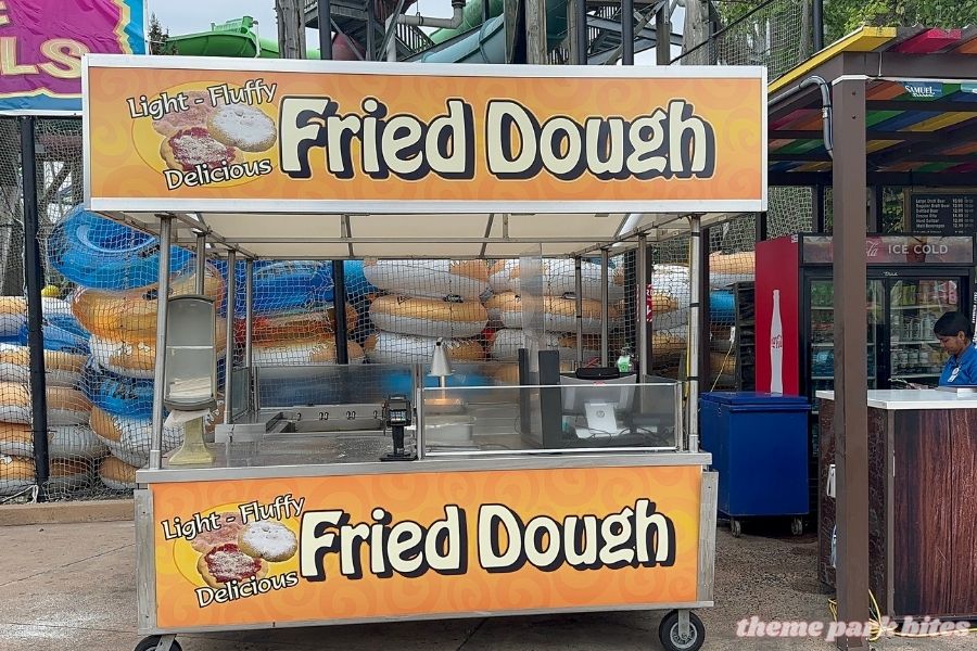 fried dough stand six flags new england food prices