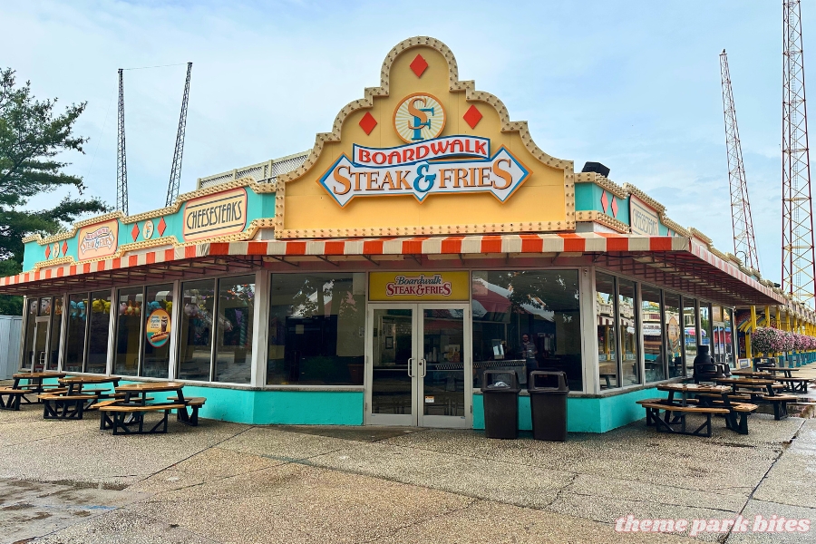 boardwalk steak and fries six flags great adventure menu with prices