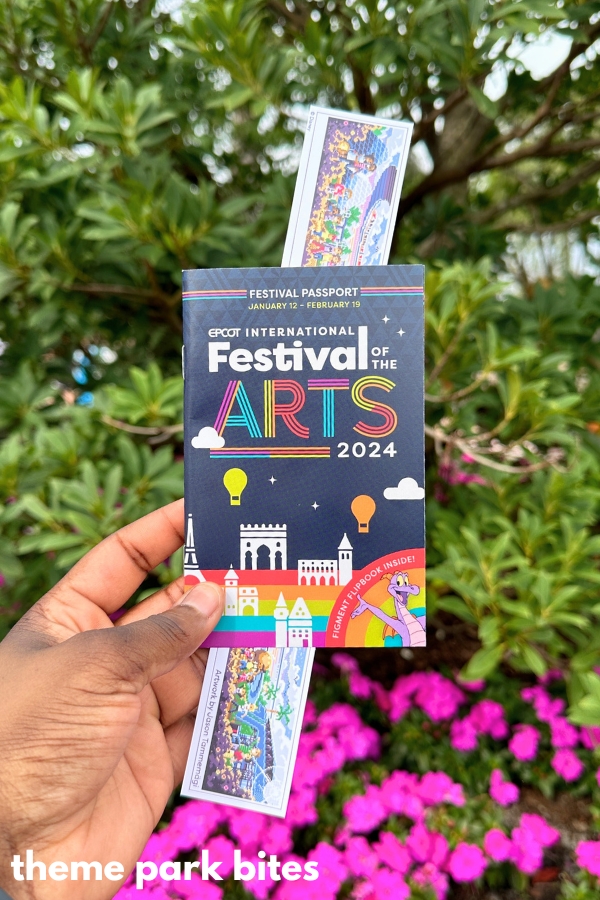 epcot international festival of the arts booklet