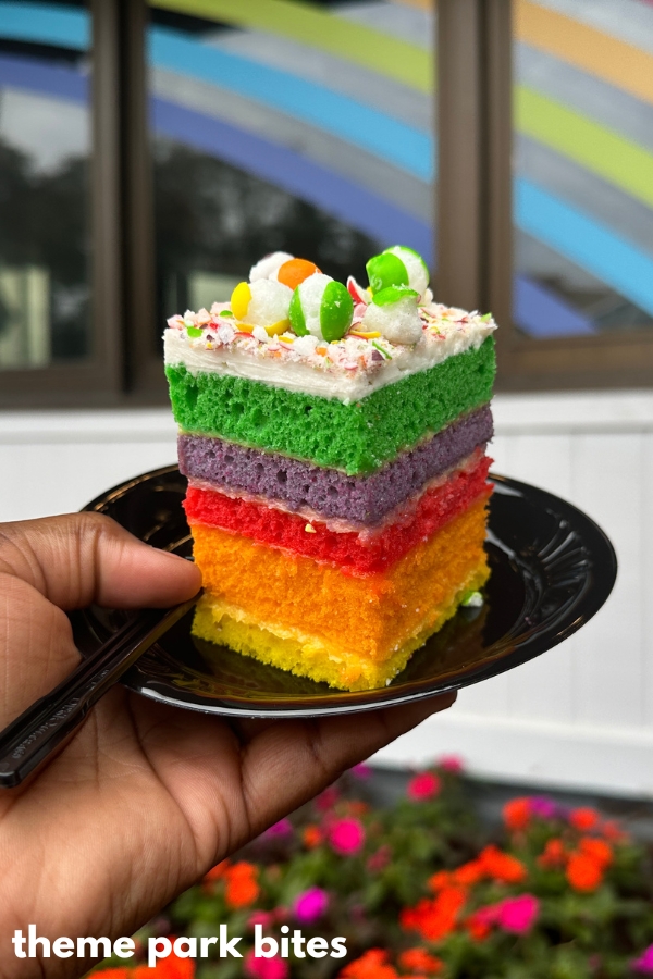 epcot rainbow cake food review