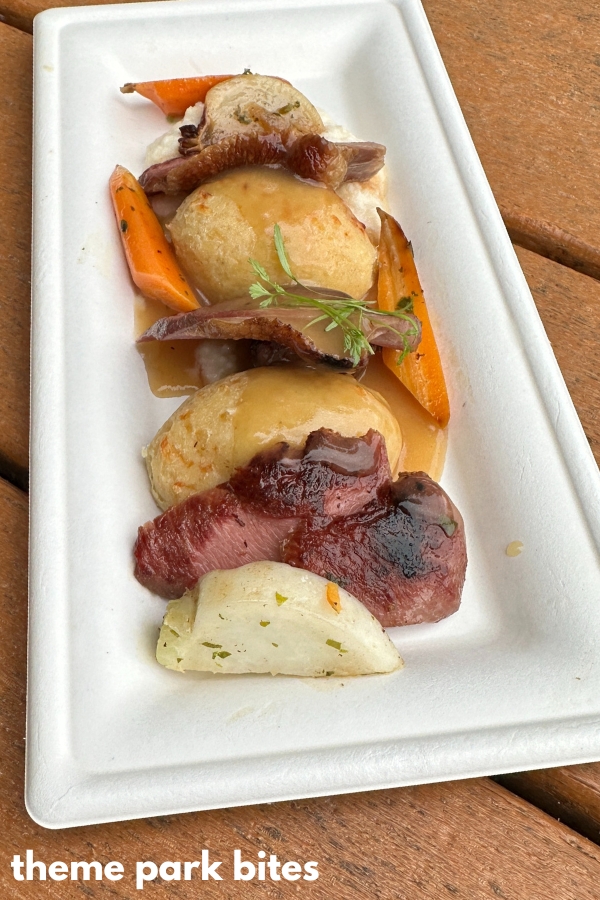 epcot festival of the arts duck and dumplings food review