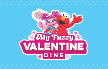 sesame place philadelphia my fuzzy valentine dine