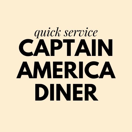 captain america diner universal studios orlando menus with prices