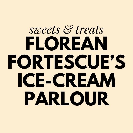 florean fortescue's ice cream parlour universal studios florida universal orlando menu and prices