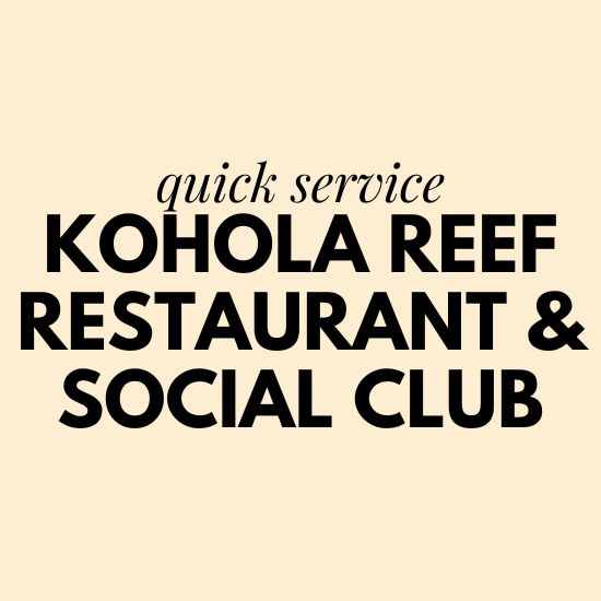 kohola reef restaurant volcano bay universal orlando menu and prices