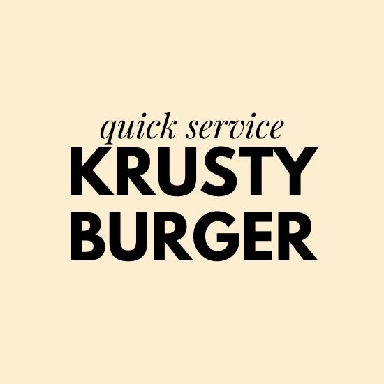 krusty burger universal studios florida universal orlando menu and prices