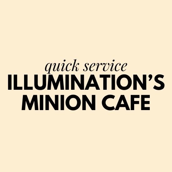 illumination's minion cafe universal studios florida universal orlando menu and prices