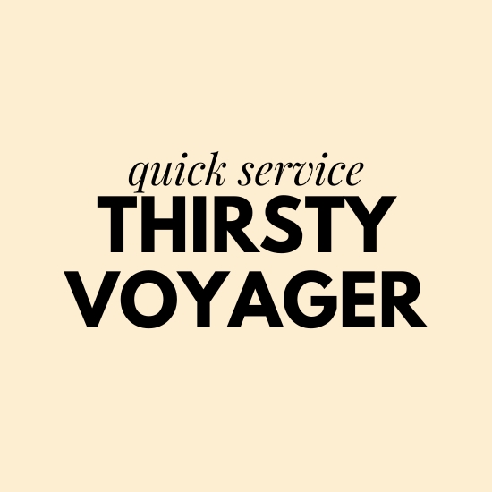 thirsty voyager the lost island menu and prices