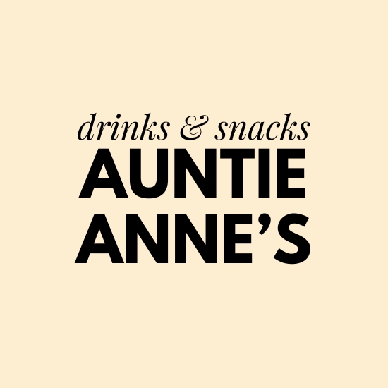auntie anne's universal studios orlando menus with prices