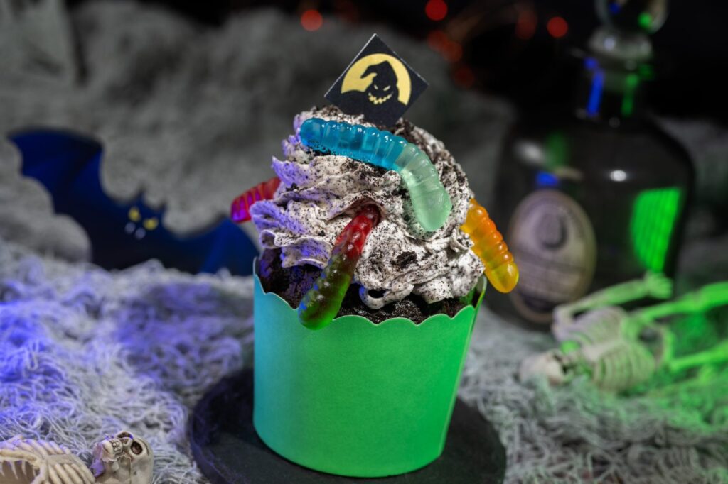 oogie boogie cupcake mickey's not so scary hallowen party 2024 food