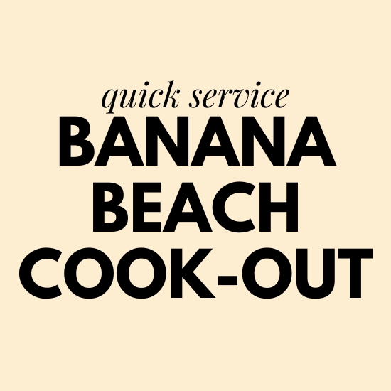 banana beach cook-out aquatica orlando food prices