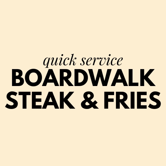 boardwalk steak and fries six flags great adventure menu with prices
