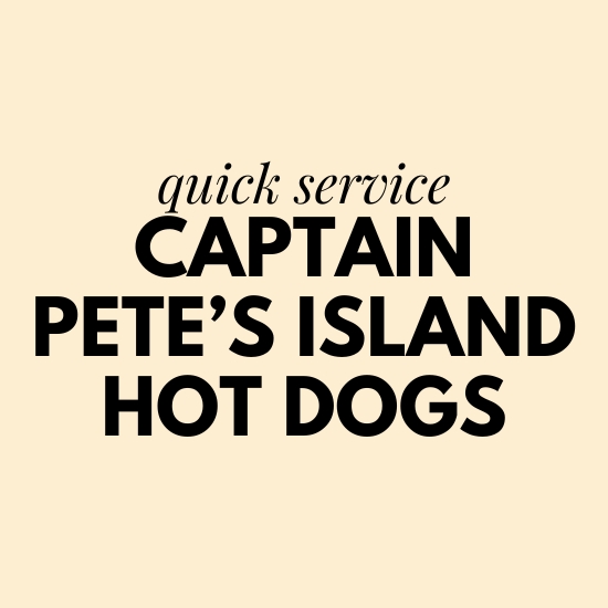 captain pete's island hot dogs seaworld dining menu prices