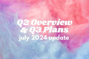 July 2024 Update: Q2 Overview + Q3 Plans