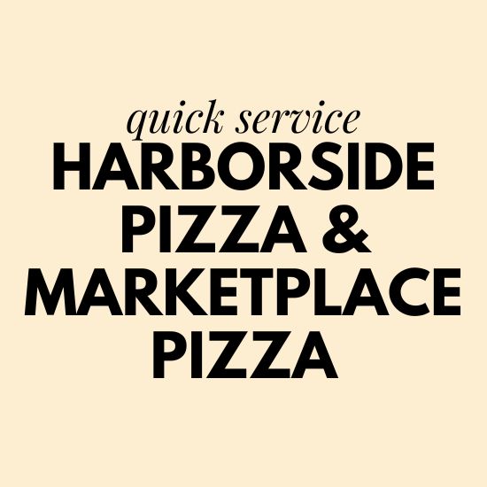 harborside pizza marketplace pizza lake compounce menu and prices