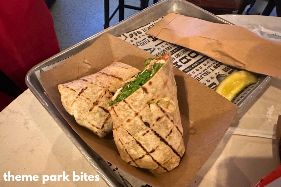 the polite pig disney springs smoked chicken salad wrap food review