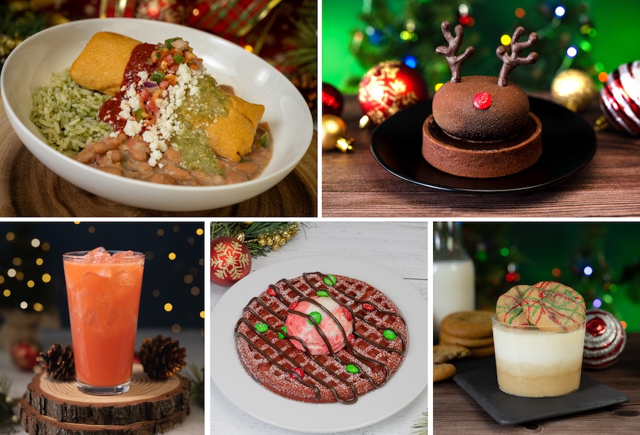 mickey's very merry christmas party food menu 2023