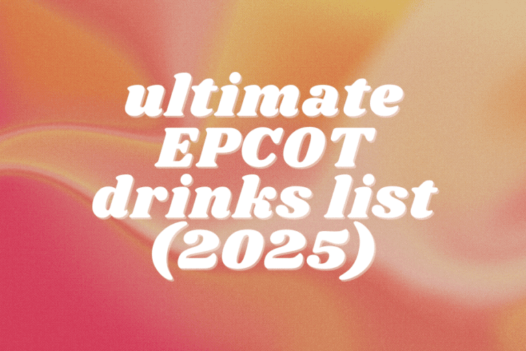 Complete EPCOT Alcohol Drinks List : Sorted by Pavilion with Drink Variety and Pricing (2025)